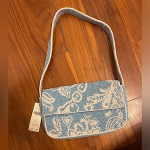 NWT Anthropologie beaded shoulder bag